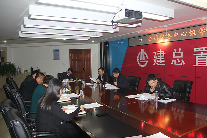 公司黨委召開(kāi)中心組學(xué)習(xí)會(huì)