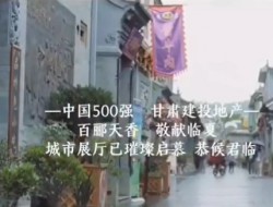 甘肅建投地產百酈天香敬獻臨夏