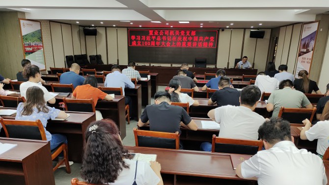 機(jī)關(guān)黨支部學(xué)習(xí)貫徹習(xí)近平總書記在慶祝中國(guó)共產(chǎn)黨成立100周年大會(huì)上的重要講話精神